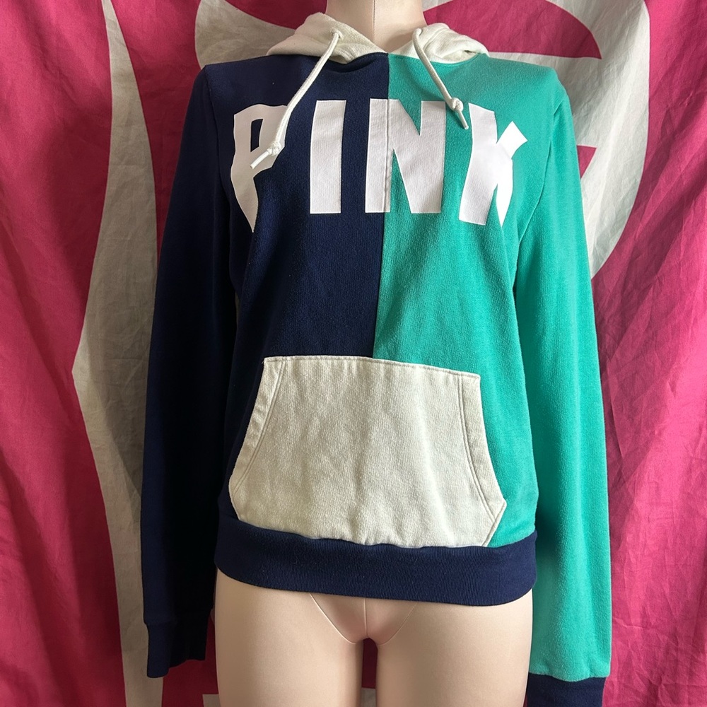 2pcs Colorblock Hoodie and leggings